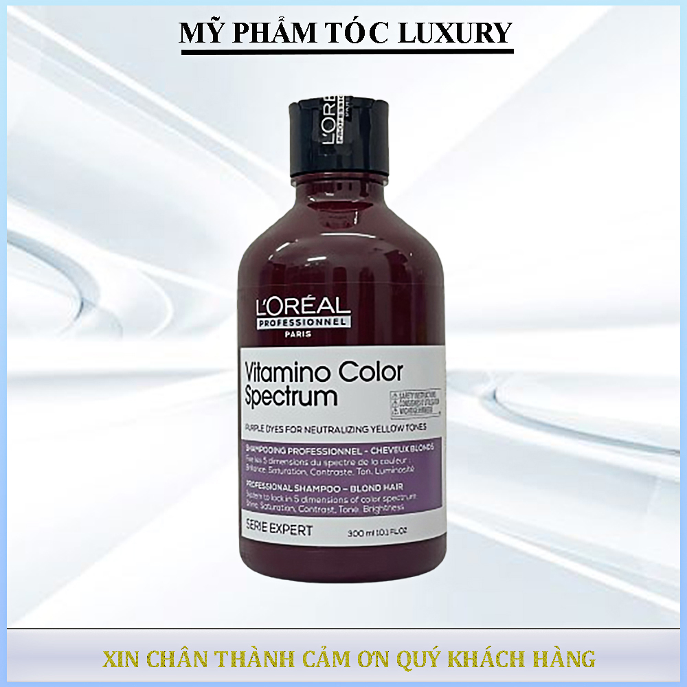 Dầu gội tím khử vàng Loreal spectrum 300ml